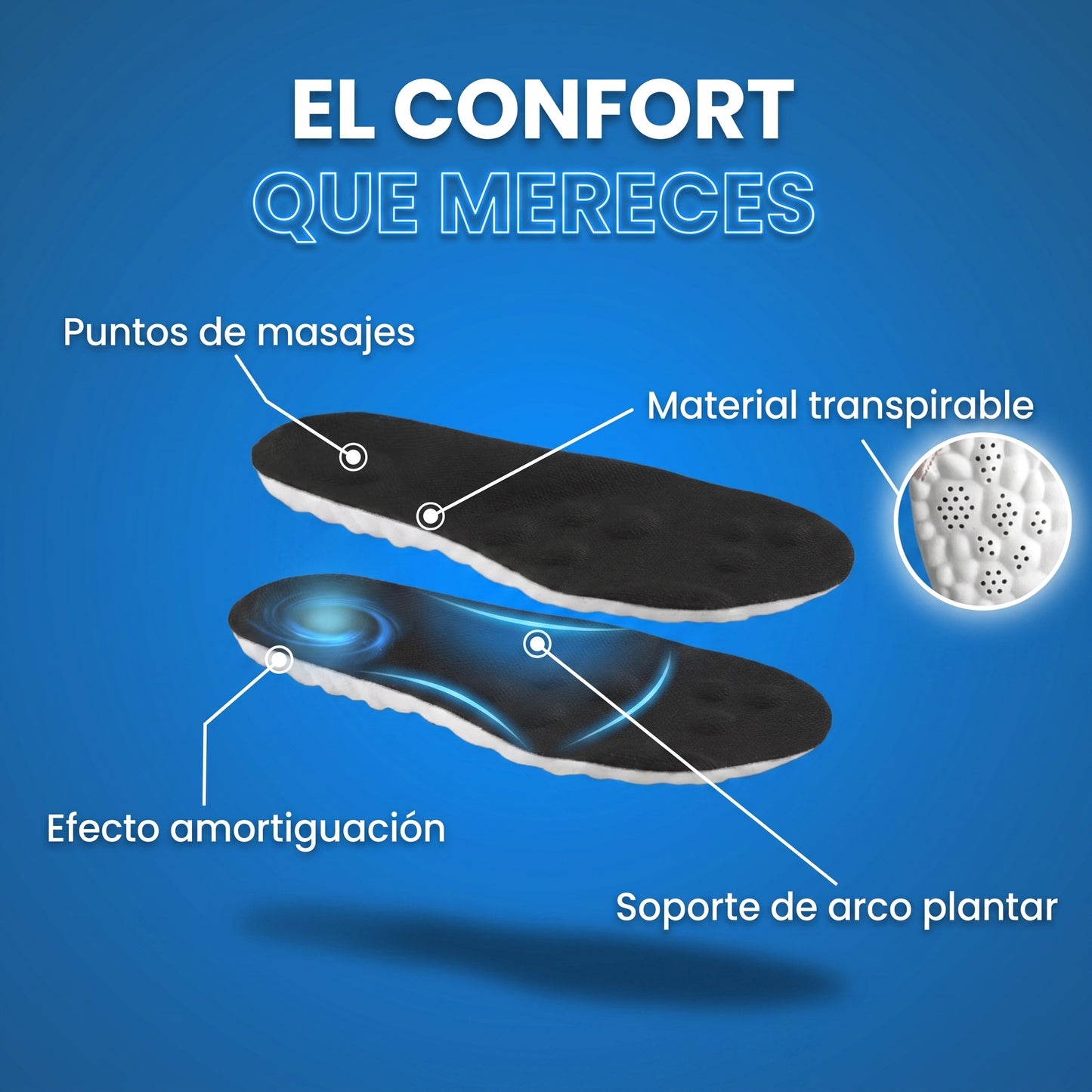 Plantillas 4D Walkora™ | Alivia fascitis y Arco plantar